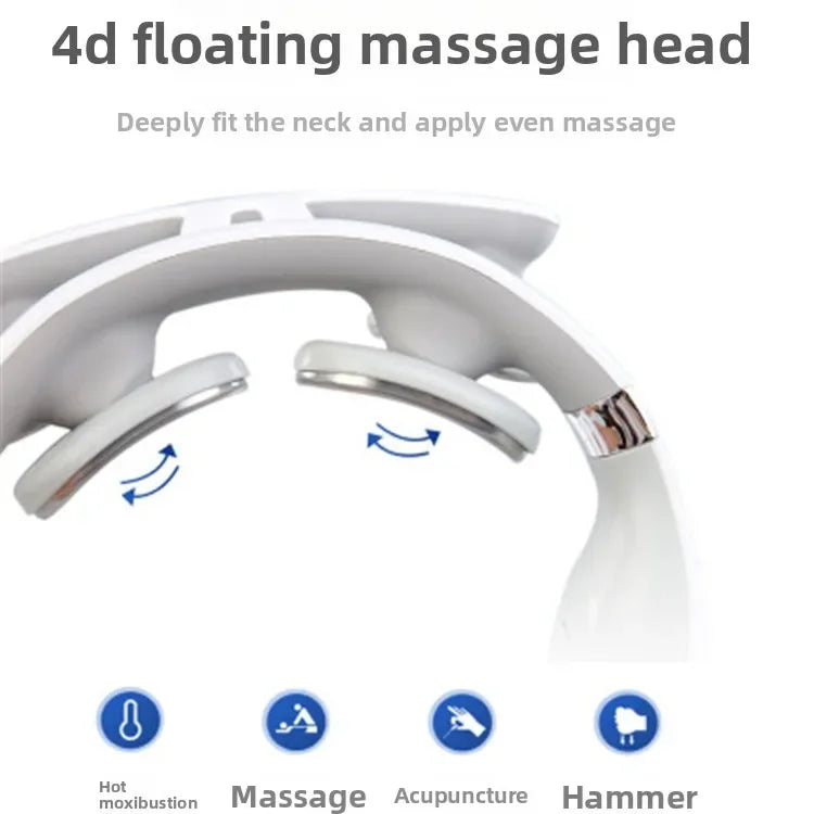 Bestseller Intelligent Cervical Massager Pulse Multi-manipulation Neck Massager Charging Cervical Spine Four Heads