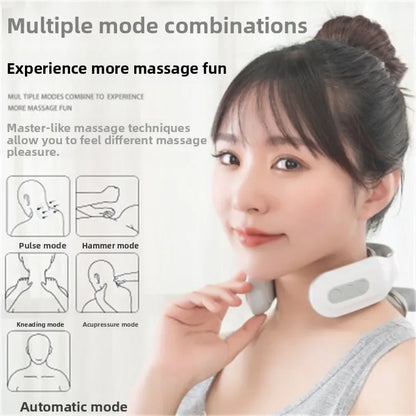 Bestseller Intelligent Cervical Massager Pulse Multi-manipulation Neck Massager Charging Cervical Spine Four Heads