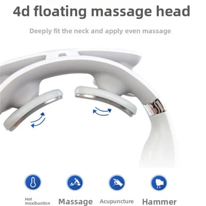 Bestseller Intelligent Cervical Massager Pulse Multi-manipulation Neck Massager Charging Cervical Spine Four Heads